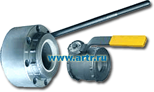 Кран шаровый газовый ГШК межфланцевый