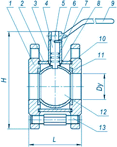Кран 11с42п